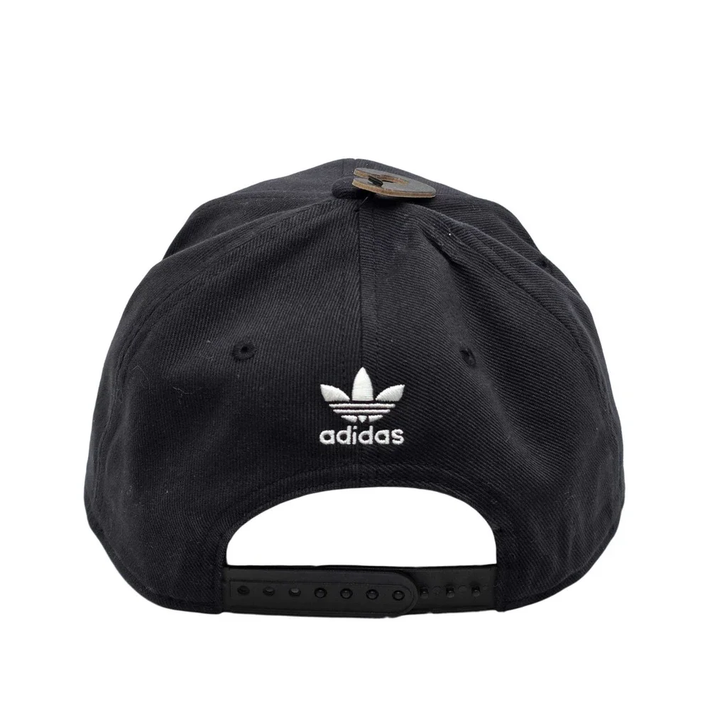 Adidas Originals Trefoil Adjustable Snapback Flatbill Hat Cap Black C153 NWT NEW